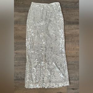 Zara maxi sequin skirt